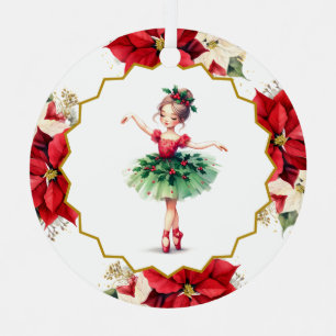 Ballerina-Metalldekoration Ornament Aus Metall