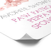 Ballerina Milestone Foto Niedlich Girl Dancer Poster (Ecke)