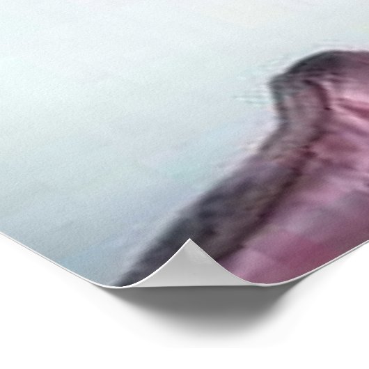 Ballerina mit Blume Poster (Ecke)