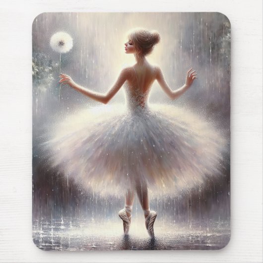 Ballerina mit einem Lüster Mousepad (Vorne)