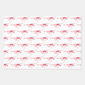 Ballerina mit Namenspersonalisierung Geschenkpapier Set (Vorderseite 2)