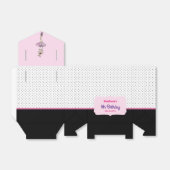 Ballerina mit rosa Kleid Geburtstagsparty Geschenkschachtel (Ungefaltet)