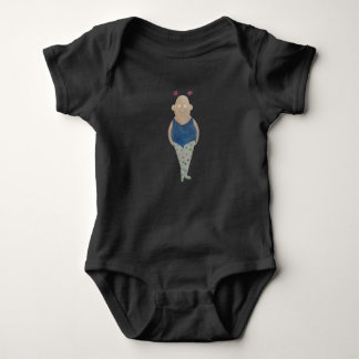 Ballerina mit rosa Sternen Baby Strampler