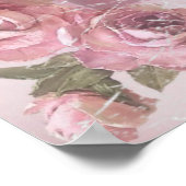 Ballerina mit Rose und Violetten Poster (Ecke)