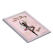 Ballerina mit Zitat Notizblock (Rechte Seite)