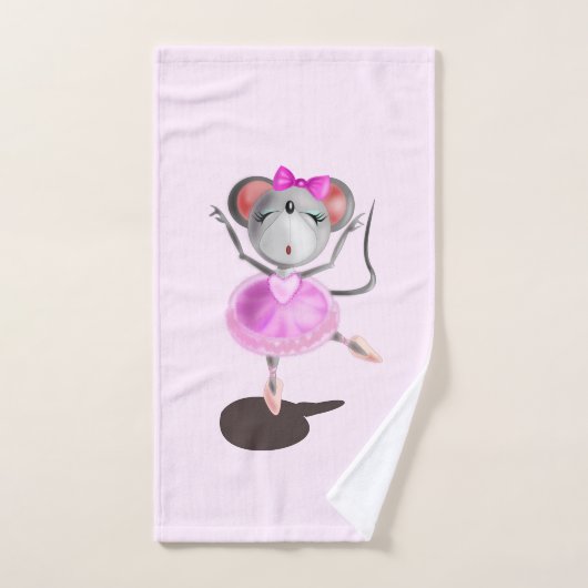 Ballerina Mouse Badetücher Badhandtuch Set (Handtuch)