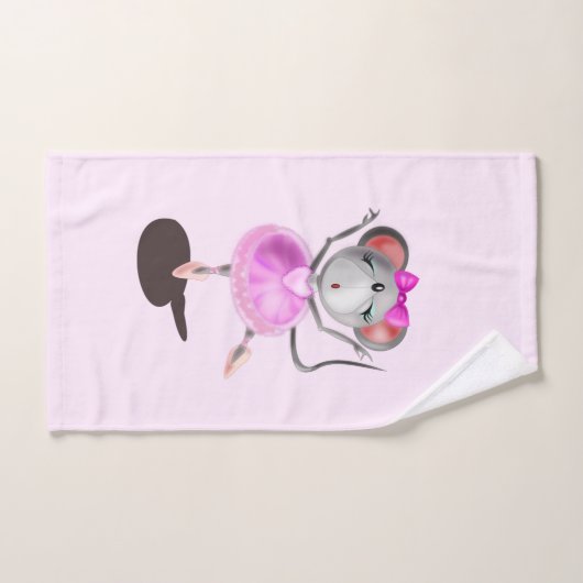 Ballerina Mouse Badetücher Badhandtuch Set (Handtuch)