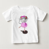 Ballerina Mouse Funny Baby T - Shirt Ballett Tänze (Vorderseite)
