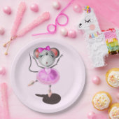 Ballerina Mouse Funny Paper Tellers Ballett Tänzer Pappteller (Party)