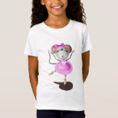 Ballerina Mouse Funny T - Shirt Happy Ballet Dance (Vorderseite)
