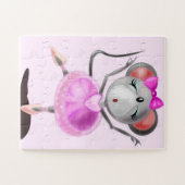 Ballerina Mouse Jigsaw Puzzle - Ihre Farbe - Text (Horizontal)