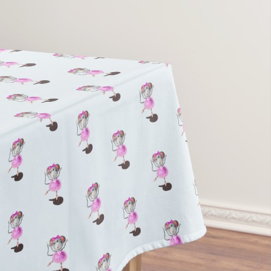 Ballerina Mouse Tablecloth Ballett Tanz Tischdecke (Beispiel)