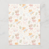 Ballerina Mouse Tutu Erlebte Ratschläge und Wünsch Begleitkarte (Rückseite)