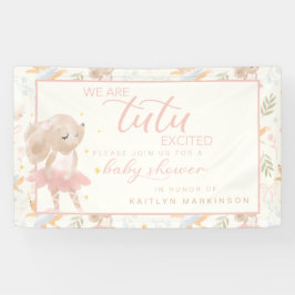 Ballerina Mouse Tutu Erregte Kinderdusche Banner