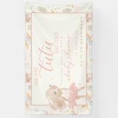 Ballerina Mouse Tutu Erregte Kinderdusche Banner (Vertikal)