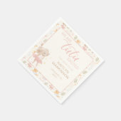 Ballerina Mouse Tutu Erregte Kinderdusche Serviette (Ecke)