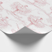 Ballerina Moves Muster Pink ID738 Geschenkpapier (Ecke)