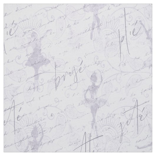 Ballerina Moves Pattern Violet ID738 Stoff (Muster)