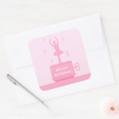 Ballerina Music Box Girl Birthday Deco Sticker (Umschlag)