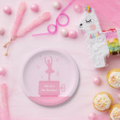 Ballerina Music Box Girl Birthday Party Supplies Pappteller (Party)