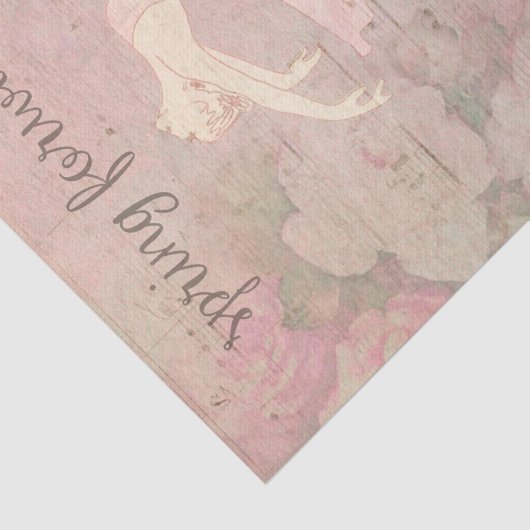 Ballerina Musical Spring Forward Decoupage Seidenpapier (Ausschnitt)