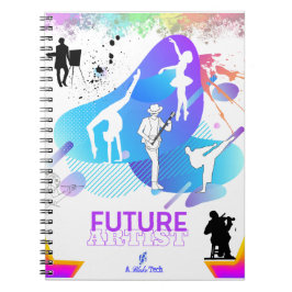Ballerina Musician Martial Artist Spiral Notebook Notizblock