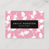 Ballerina Muster, Ballettlehrer, Tanzstudio Visitenkarte (Vorderseite)