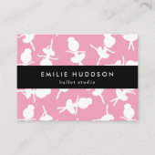 Ballerina Muster, Ballettlehrer, Tanzstudio Visitenkarte (Vorderseite)