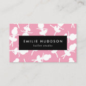 Ballerina Muster, Ballettlehrer, Tanzstudio Visitenkarte (Vorderseite)