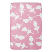 Ballerina Muster, Ballettmädchen, Balletttanz Badematte (Vorderseite Vertikal)