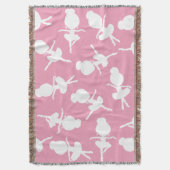 Ballerina Muster, Ballettmädchen, Balletttanz Decke (Vorderseite Vertikal)