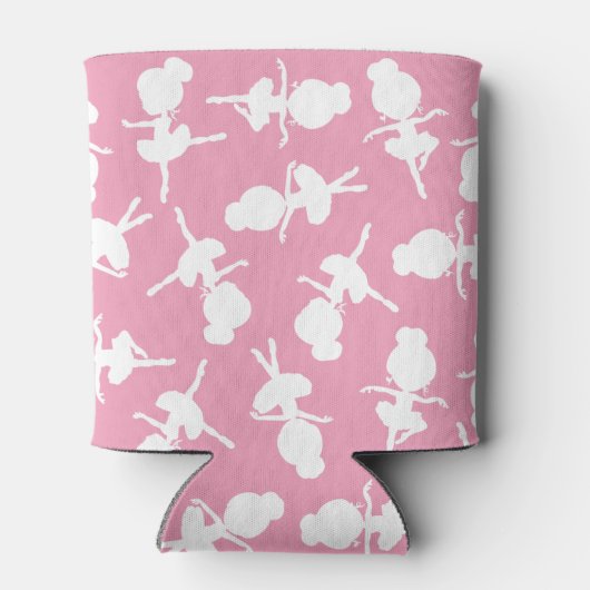 Ballerina Muster, Ballettmädchen, Balletttanz Dosenkühler (Rückseite)