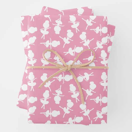Ballerina Muster, Ballettmädchen, Balletttanz Geschenkpapier Set (Beispiel)
