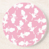 Ballerina Muster, Ballettmädchen, Balletttanz Getränkeuntersetzer (Vorne)