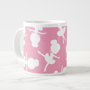 Ballerina Muster, Ballettmädchen, Balletttanz Jumbo-Tasse