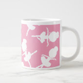 Ballerina Muster, Ballettmädchen, Balletttanz Jumbo-Tasse (Rechts)