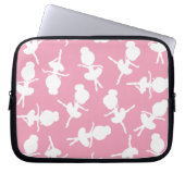Ballerina Muster, Ballettmädchen, Balletttanz Laptopschutzhülle (Vorderseite)