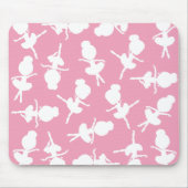 Ballerina Muster, Ballettmädchen, Balletttanz Mousepad (Vorne)