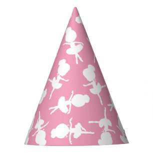 Ballerina Muster, Ballettmädchen, Balletttanz Partyhütchen