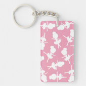 Ballerina Muster, Ballettmädchen, Balletttanz Schlüsselanhänger (Vorderseite)