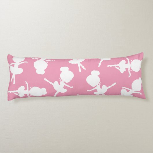 Ballerina Muster, Ballettmädchen, Balletttanz Seitenschläferkissen (Rückseite)