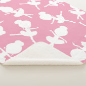 Ballerina Muster, Ballettmädchen, Balletttanz Sherpadecke (3/4)