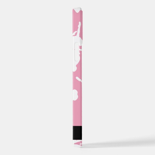 Ballerina Muster, Ballettmädchen, Tanz, Ihr Name iPhone Hülle (Rechte Seite)