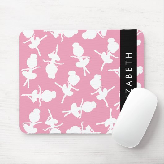 Ballerina Muster, Ballettmädchen, Tanz, Ihr Name Mousepad (Mit Mouse)