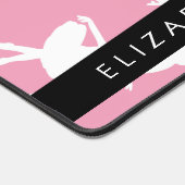 Ballerina Muster, Ballettmädchen, Tanz, Ihr Name Schreibtischunterlage (Ecke)