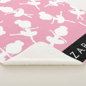 Ballerina Muster, Ballettmädchen, Tanz, Ihr Name Sherpadecke (3/4)