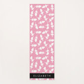 Ballerina Muster, Ballettmädchen, Tanz, Ihr Name Yogamatte (Vorderseite)