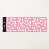 Ballerina Muster, Ballettmädchen, Tanz, Ihr Name Yogamatte (Vorderseite (Horizontal))