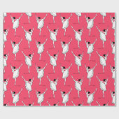 Ballerina-Muster Geschenkpapier (Flach)