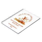 Ballerina My FALL-ERINA BALLET Erntedank Notizblock (Linke Seite)